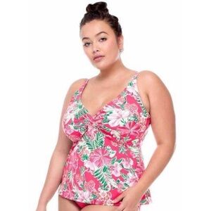 NWT Curve by Sunsets Honolulu Forever Tankini 377 Swim Twist Tank Top Beach Pool